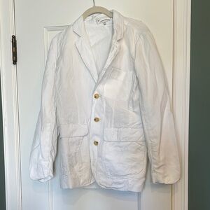 Alex Mill White Blazer Lightweight Cotton